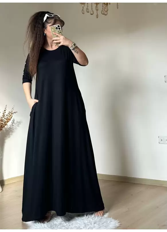 Salaş Elbise Siyah