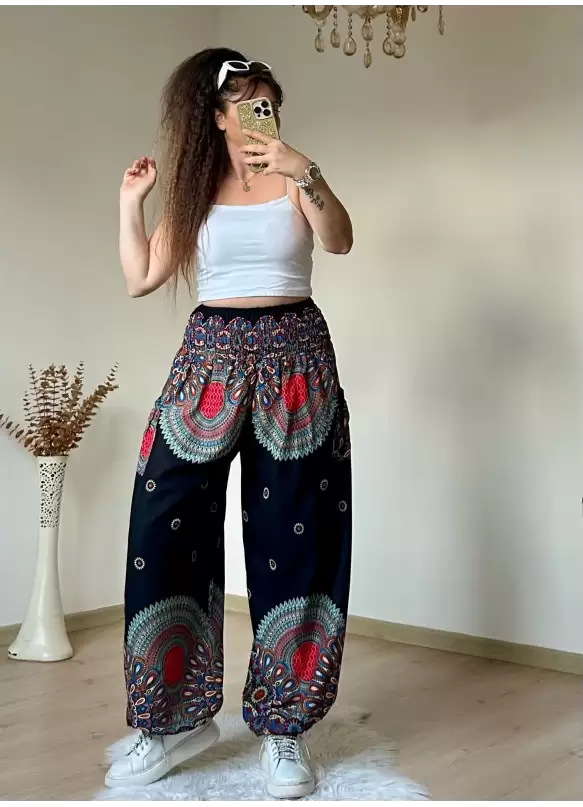 Siyah Bohem Şalvar
