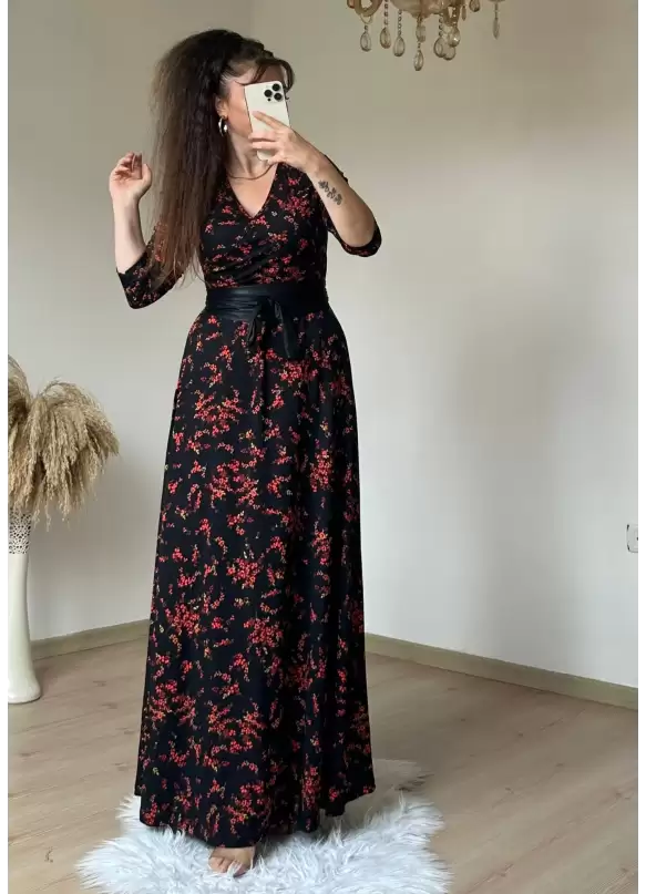 Full-Length Kokina Pattern Dress