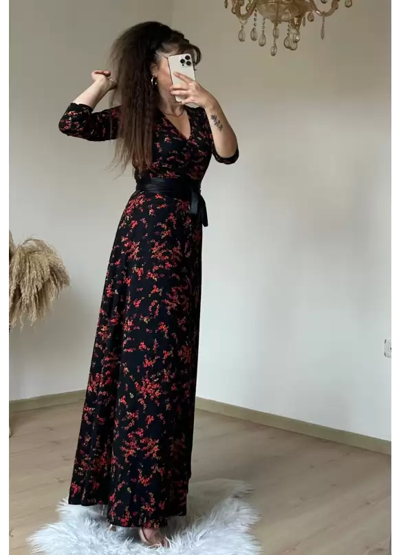 Full-Length Kokina Pattern Dress
