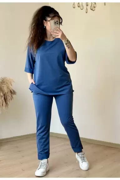 Duble Paça Takım Mavi
