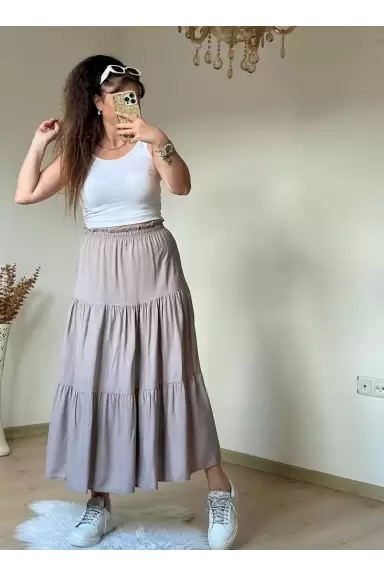 Düz Bej Etek