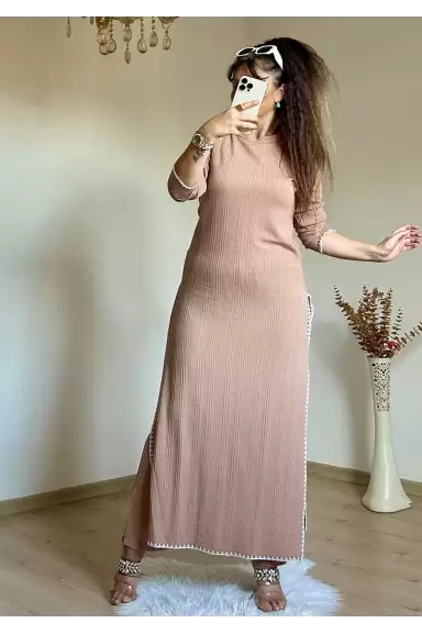 İkili Tunık Takım Bej