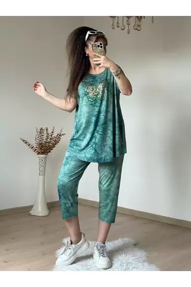 Kaprı Yeşil Taşlı Takım