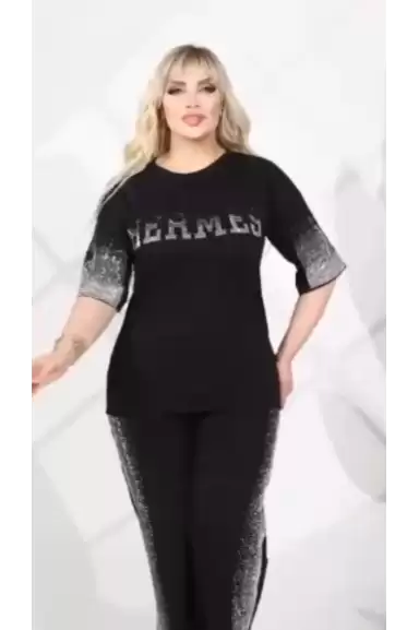 Kısa Kol Taslı Önü Yazılı Takım