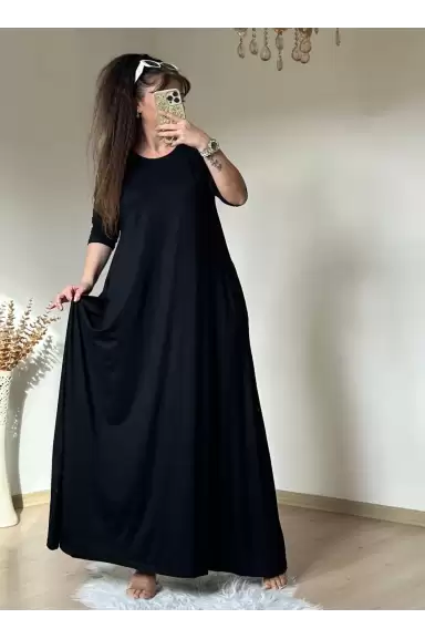 Salaş Elbise Siyah