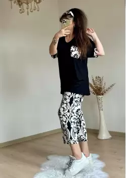 Çiçekli Kapri Takım