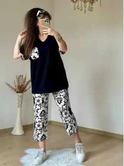 Çiçekli Kapri Takım