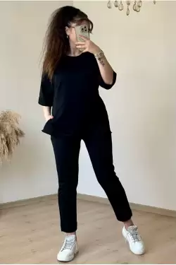Duble Paça Takım Siyah