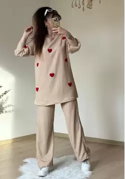 Kalpli Takım Bej