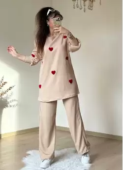 Kalpli Takım Bej