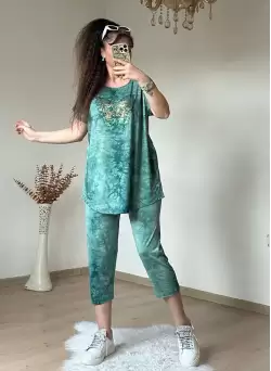 Kaprı Yeşil Taşlı Takım