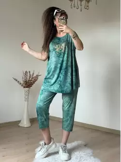 Kaprı Yeşil Taşlı Takım