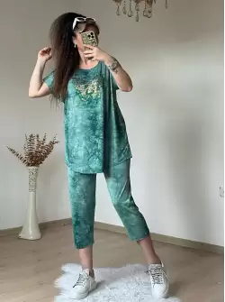 Kaprı Yeşil Taşlı Takım