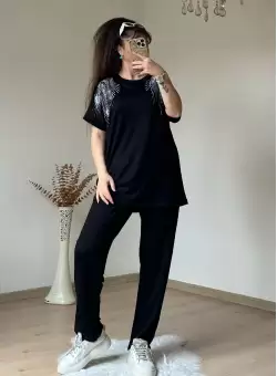 Omuz Gümüş Taşlı Takım