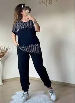 Ön Çizgili Taşlı Takım