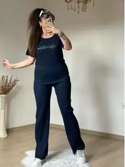 Ön Yazılı Kaskorse Takım Lacivert