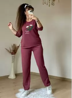 Papatya Takım Bordo