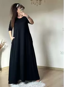 Salaş Elbise Siyah