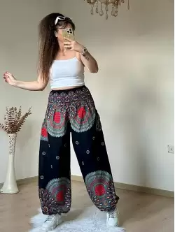 Siyah Bohem Şalvar