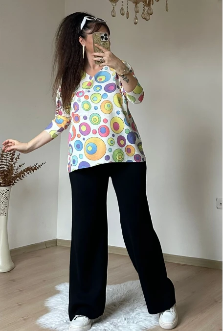 Halka Desen Triko Takım