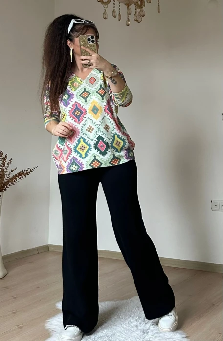 Kilim Desen Triko Takım