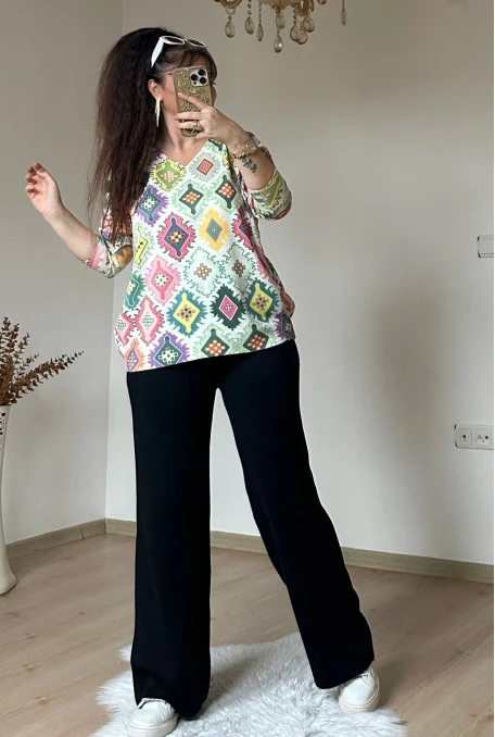 Kilim Desen Triko Takım