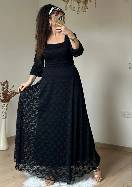 Gupur Prenses Elbıse Sıyah