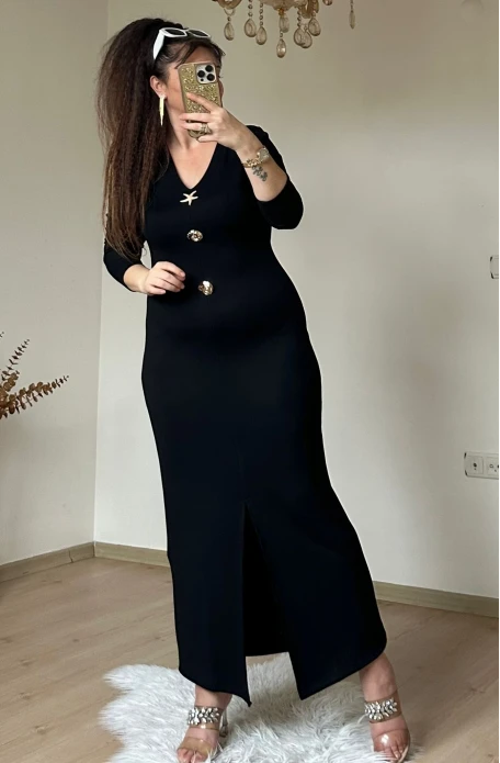Deniz Yıldızı Elbıse Siyah