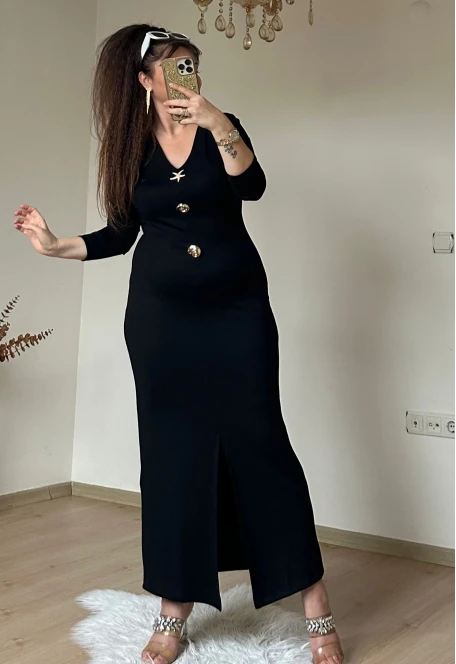Deniz Yıldızı Elbıse Siyah