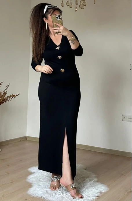 Deniz Yıldızı Elbıse Siyah