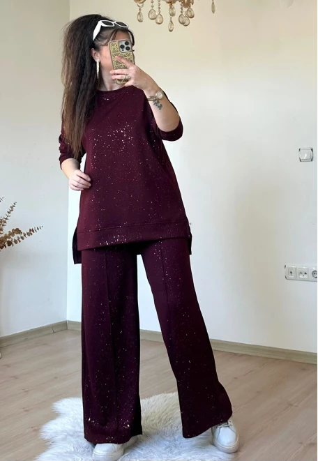 Simli Spor Takım Bordo