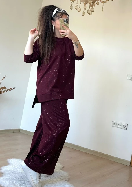 Simli Spor Takım Bordo