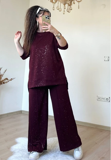 Simli Spor Takım Bordo