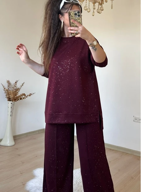 Simli Spor Takım Bordo