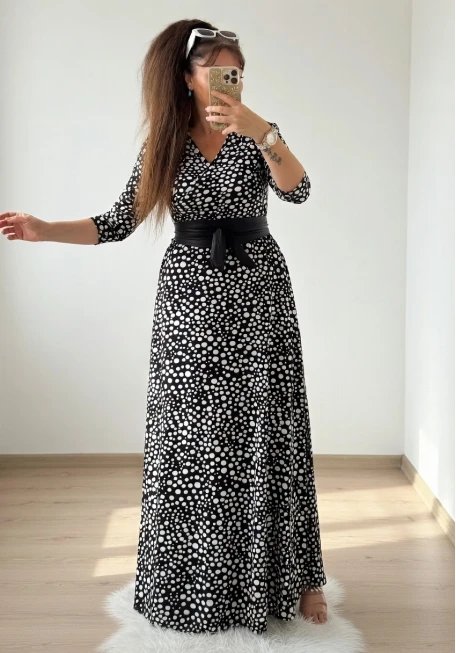 Tam Boy Minik Puanlı Elbise