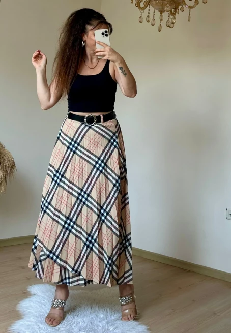 Anvelop Kesim Kemerli Etek