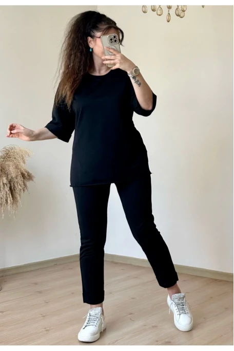 Duble Paça Takım Siyah