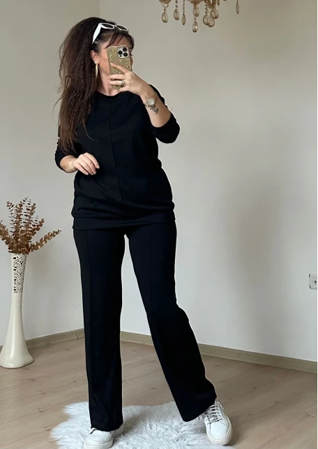 Düz Spor Takım Siyah