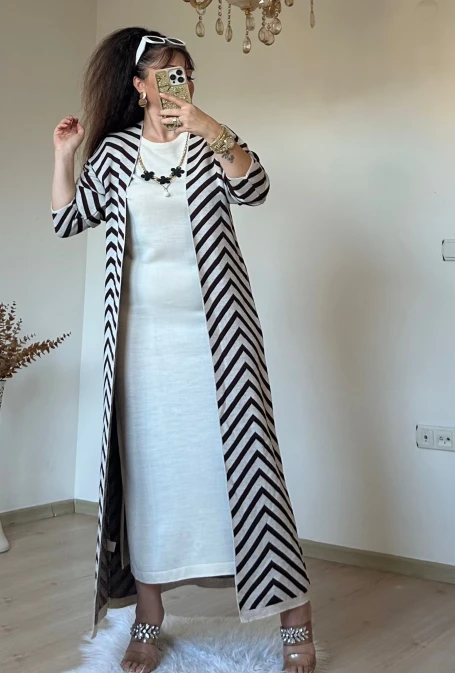 Elbıse Tunık Takım Krem