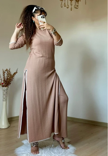 İkili Tunık Takım Bej