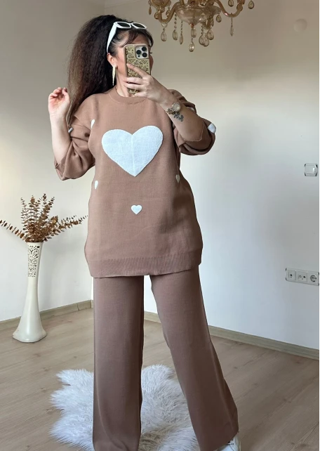 Kalpli Aşk Takım Bej