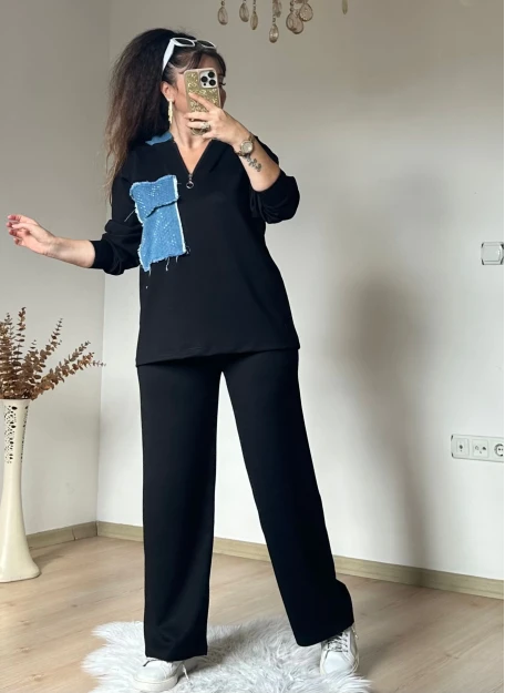 Kapusonlu Kot Detaylı Takım