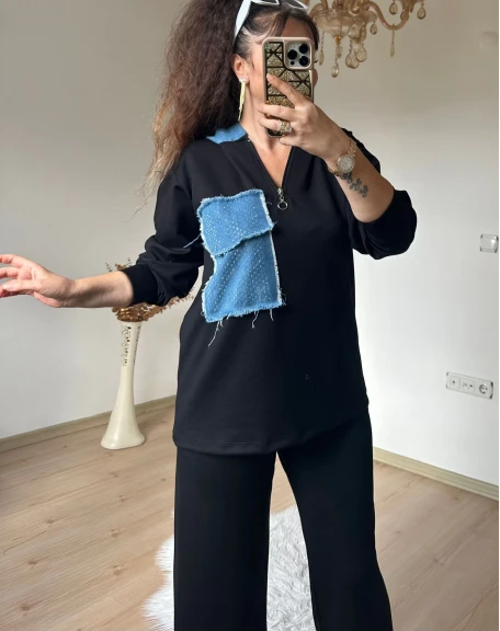 Kapusonlu Kot Detaylı Takım