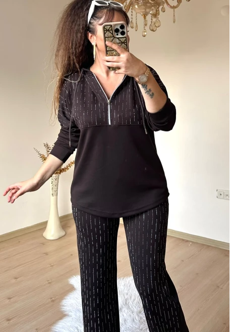 Kapusonlu Taşlı Takım Kahve