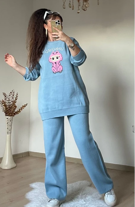 Karakter Baskılı Tiriko Takım Mavi