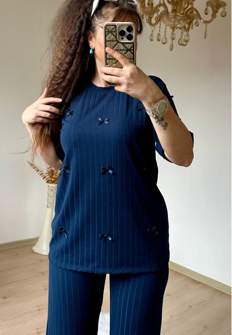 Kaşkorse Kurdele Takım Lacivert