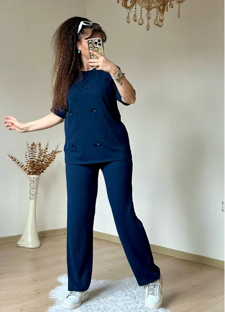 Kaşkorse Kurdele Takım Lacivert