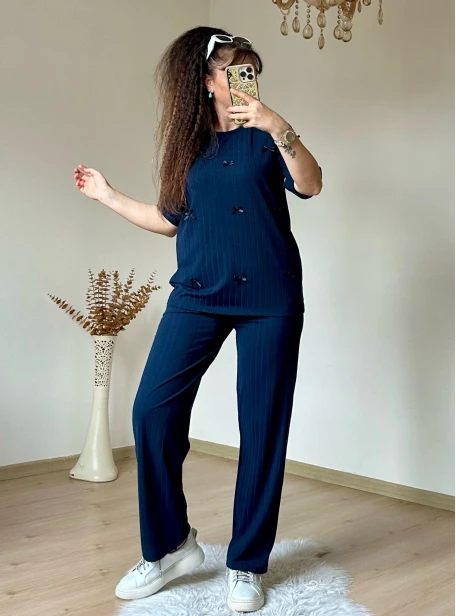 Kaşkorse Kurdele Takım Lacivert