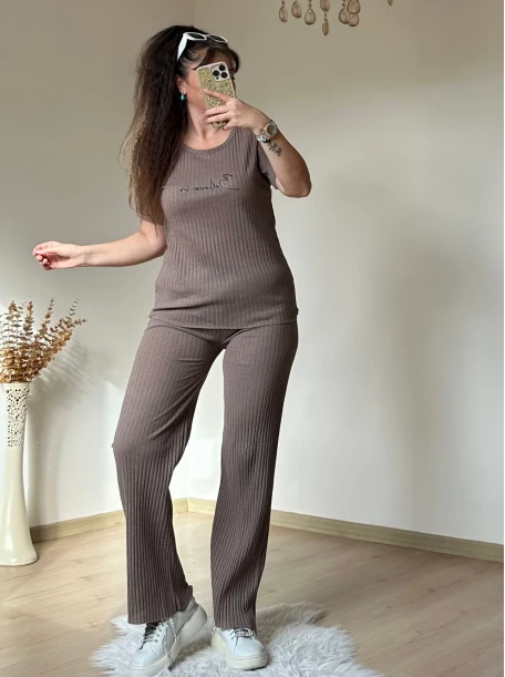 Ön Yazılı Kaskorse Takım Kahve